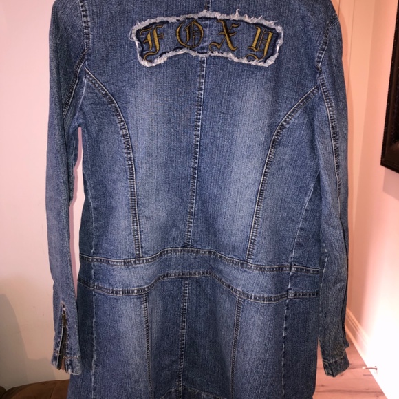 Womens long jean jacket - Picture 2 of 3